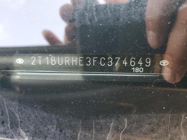 2015 TOYOTA COROLLA L - 2T1BURHE3FC374649