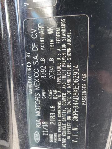 2019 KIA FORTE GT L 3KPF34AD8KE062914