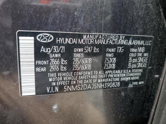 2022 HYUNDAI SANTA FE S - 5NMS2DAJ5NH390828