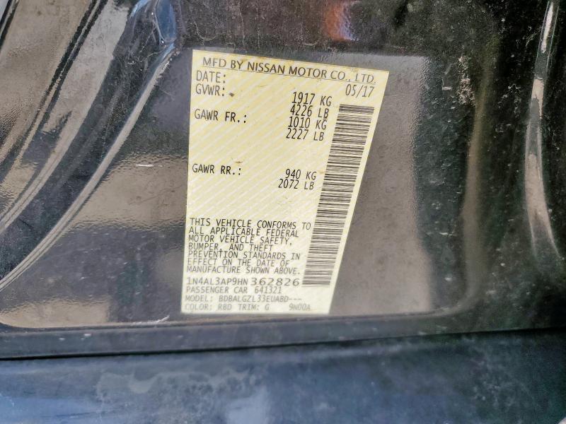 2017 NISSAN ALTIMA 2.5 - 1N4AL3AP9HN362826