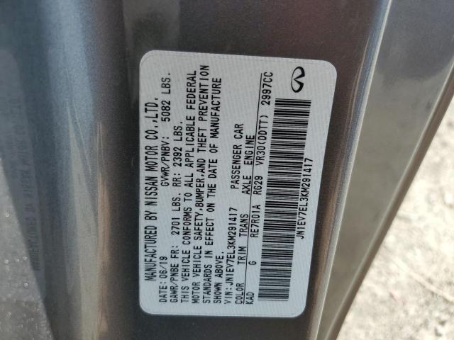 2019 INFINITI Q60 PURE - JN1EV7EL3KM291417