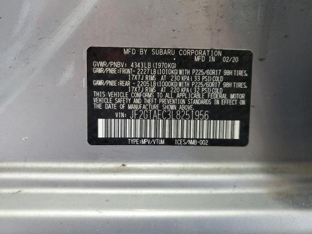 2020 SUBARU CROSSTREK JF2GTAEC3L8251956