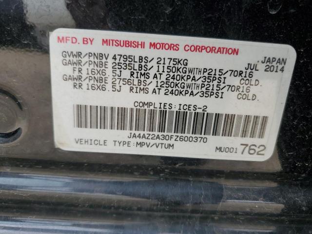 2015 MITSUBISHI OUTLANDER JA4AZ2A30FZ600370