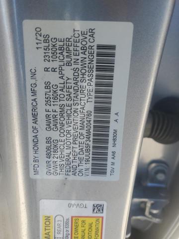 2021 ACURA TLX - 19UUB5F34MA004760