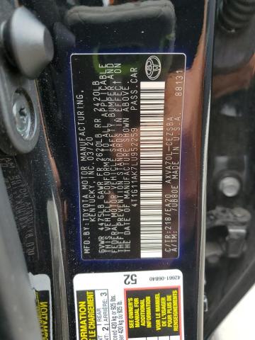 2020 TOYOTA CAMRY SE - 4T1G11AK7LU952259