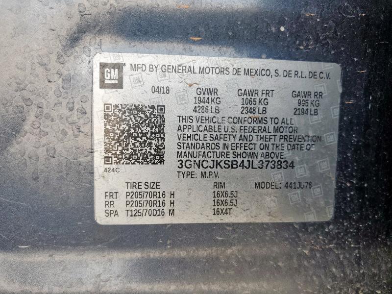 2018 CHEVROLET TRAX LS - 3GNCJKSB4JL373834