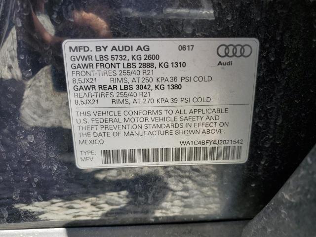 2018 AUDI SQ5 PRESTI WA1C4BFY4J2021542