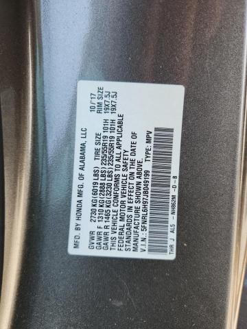 2018 HONDA ODYSSEY EL 5FNRL6H97JB049199