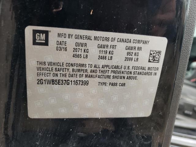 2016 CHEVROLET IMPALA LIM - 2G1WB5E37G1167399