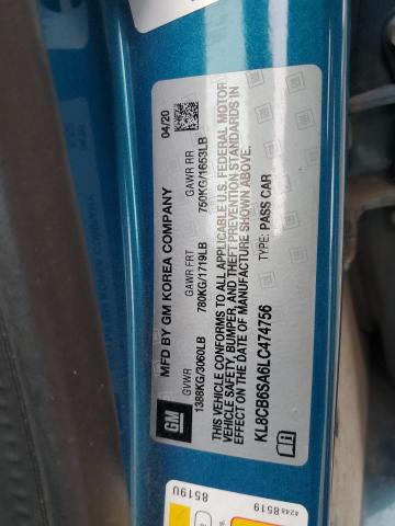 2020 CHEVROLET SPARK LS KL8CB6SA6LC474756