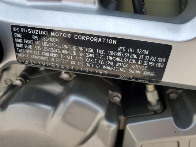 2004 SUZUKI SV650 JS1VP53A342101783