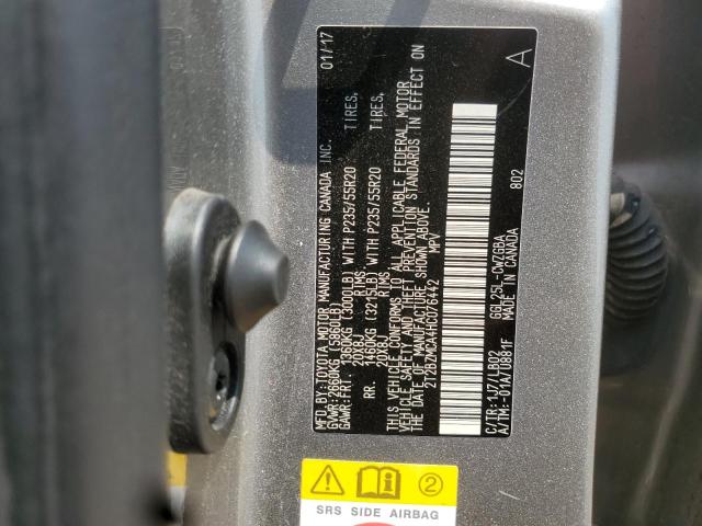 2017 LEXUS RX 350 BAS 2T2BZMCA4HC076442