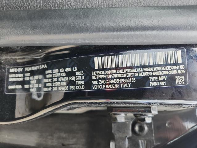 2017 JEEP RENEGADE S ZACCJBAB8HPG56135