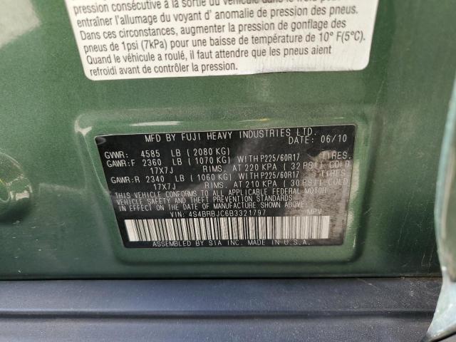 2011 SUBARU OUTBACK 2. - 4S4BRBJC6B3321797