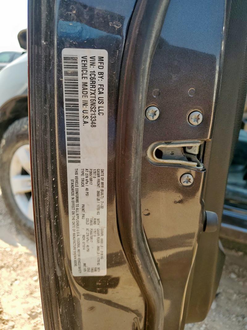 2022 RAM 1500 CLASS 1C6RR7XT6NS213348