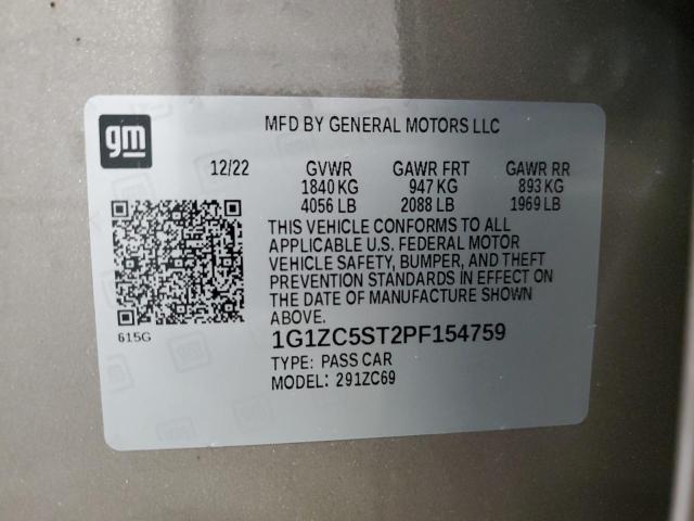 2023 CHEVROLET MALIBU LS 1G1ZC5ST2PF154759