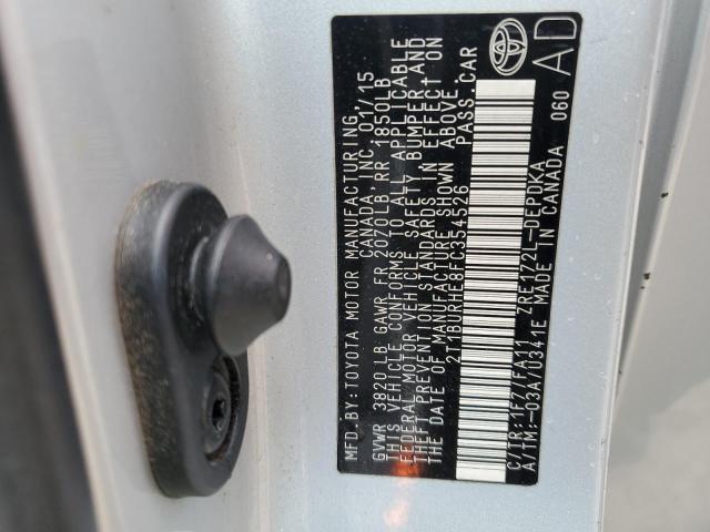 2015 TOYOTA COROLLA L - 2T1BURHE8FC354526
