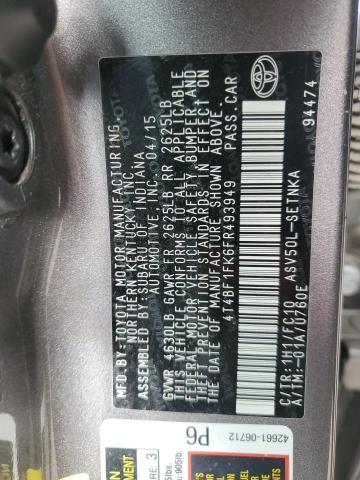 2015 TOYOTA CAMRY LE - 4T4BF1FK6FR493949