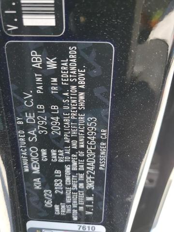2023 KIA FORTE LX 3KPF24AD3PE649953