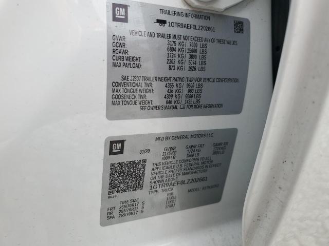 2020 GMC SIERRA 1GTR9AEF0LZ202661