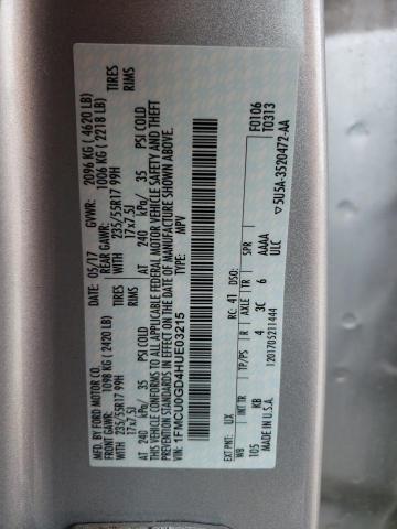 2017 FORD ESCAPE SE - 1FMCU0GD4HUE03215
