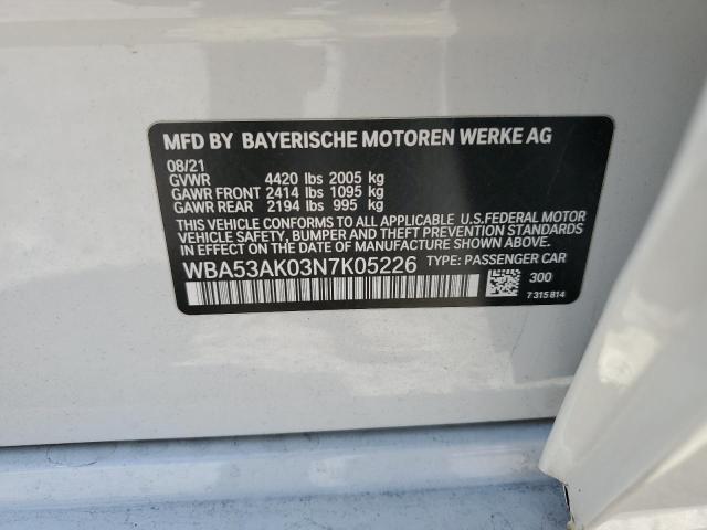 2022 BMW 228I WBA53AK03N7K05226