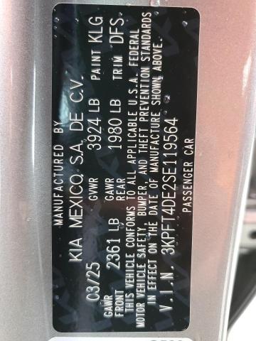 2025 KIA K4 LX 3KPFT4DE2SE119564