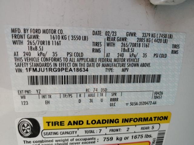 2023 FORD EXPEDITION - 1FMJU1RG9PEA18634