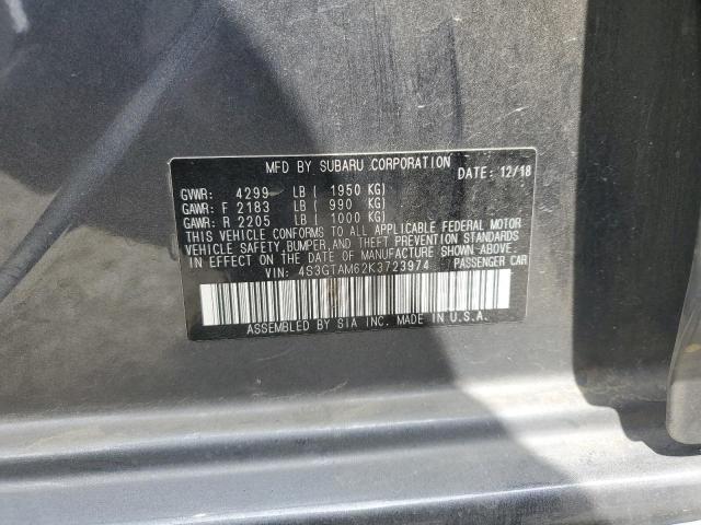 2019 SUBARU IMPREZA SP 4S3GTAM62K3723974