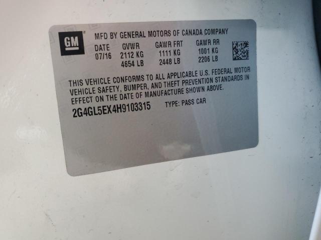 2017 BUICK REGAL SPOR 2G4GL5EX4H9103315