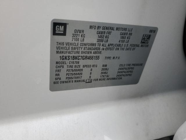 2016 GMC YUKON SLT 1GKS1BKC7GR466155
