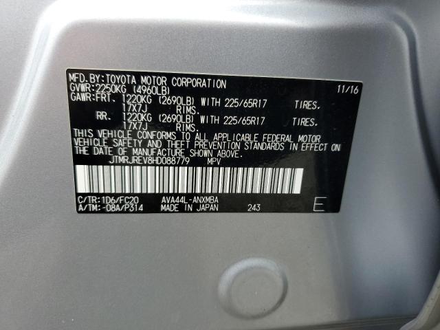 2017 TOYOTA RAV4 HV LE JTMRJREV8HD088779