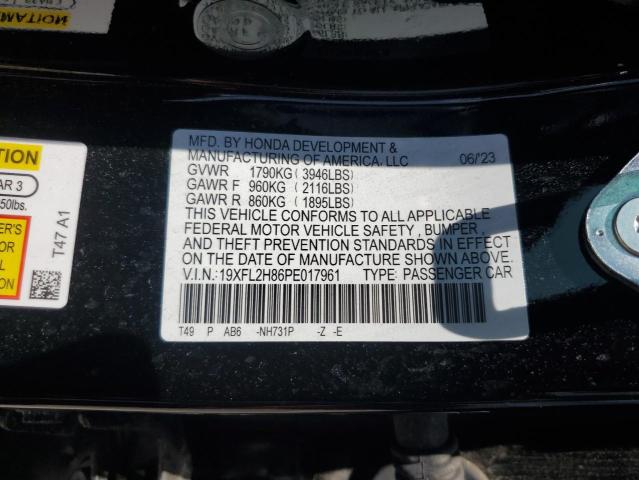 2023 HONDA CIVIC SPOR 19XFL2H86PE017961
