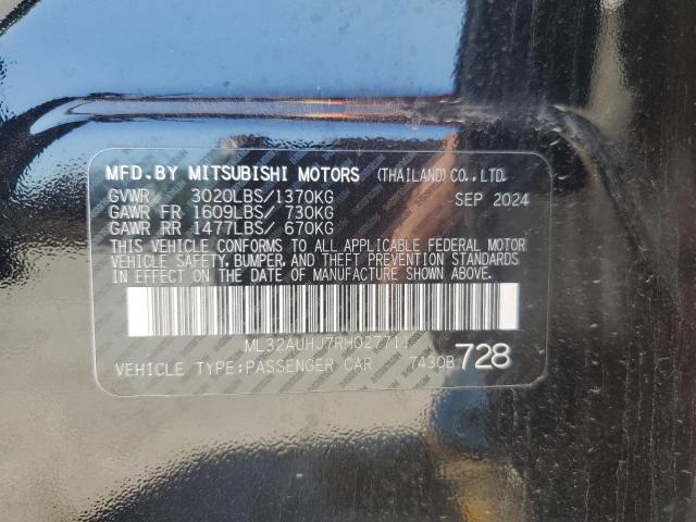 2024 MITSUBISHI MIRAGE ES - ML32AUHJ7RH027711