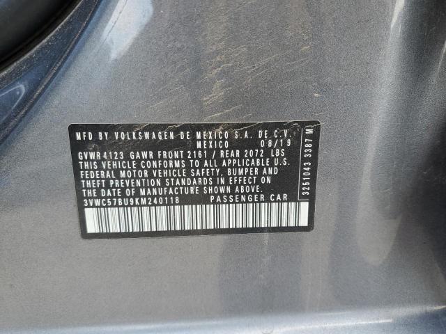 2019 VOLKSWAGEN JETTA S #3255505047