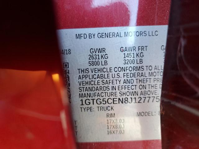 2018 GMC CANYON SLE 1GTG5CEN8J1277755