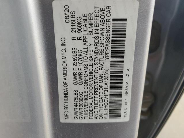 2020 HONDA ACCORD SPO - 1HGCV1F31LA125515