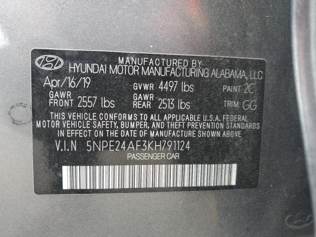 2019 HYUNDAI SONATA SE - 5NPE24AF3KH791124