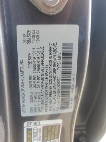 2019 ACURA RDX 5J8TC2H35KL005230