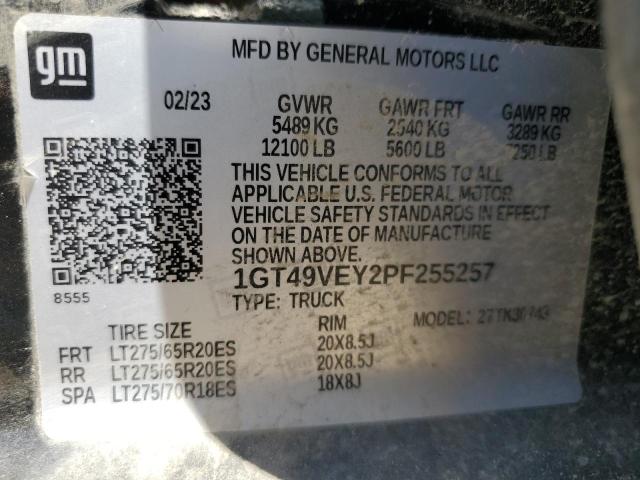 2023 GMC SIERRA K35 - 1GT49VEY2PF255257