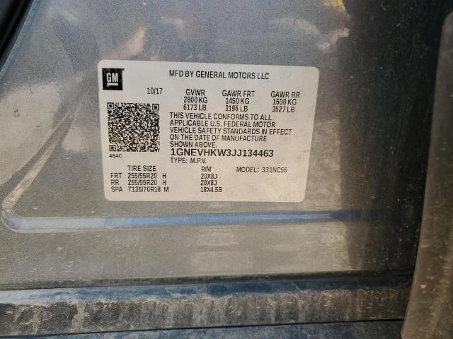 2018 CHEVROLET TRAVERSE L - 1GNEVHKW3JJ134463