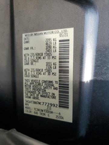 2021 NISSAN ROGUE SV 5N1AT3BB7MC772992