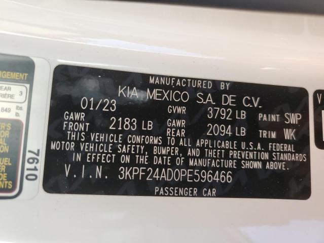 2023 KIA FORTE LX 3KPF24AD0PE596466