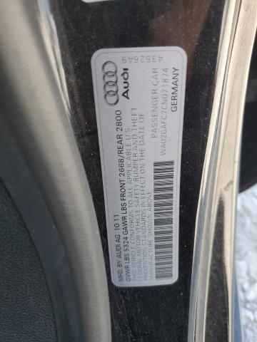 wau2gafc7cn071874 - 2012 Audi a7 prestige - #61005675