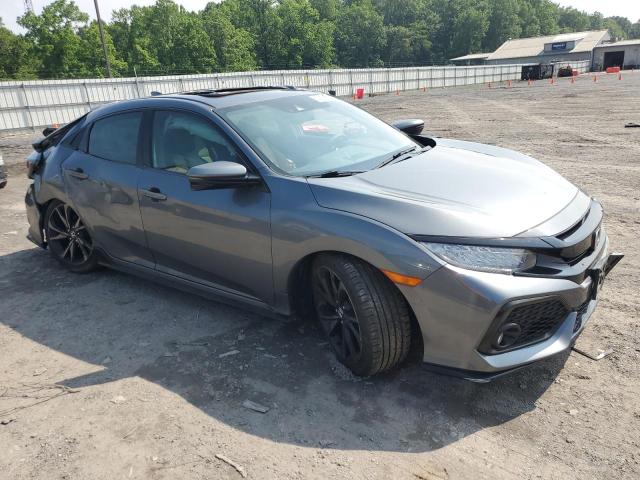 Vin: shhfk7h91ju233208, lot: 60359055, honda civic sport touring 20184