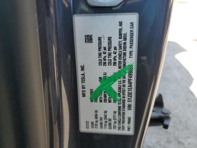 2023 TESLA MODEL 3 5YJ3E1EA4PF499886