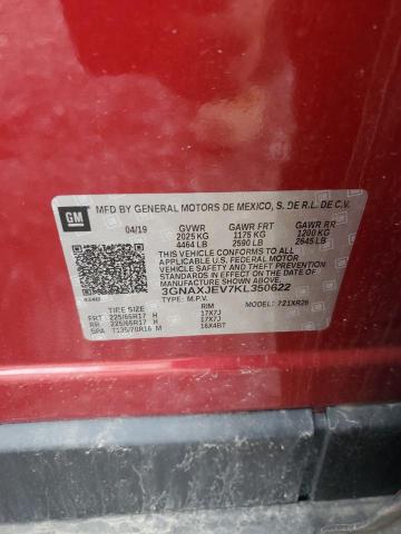 2019 CHEVROLET EQUINOX LT - 3GNAXJEV7KL350622