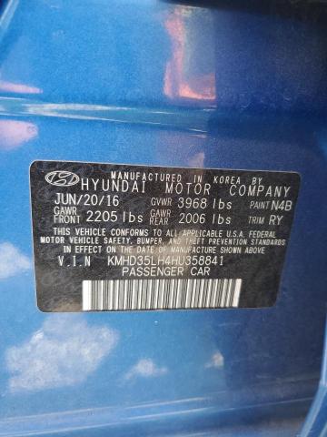 2017 HYUNDAI ELANTRA GT KMHD35LH4HU358841
