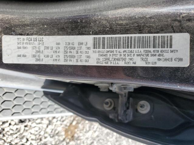 2019 RAM 1500 LARAM 1C6RREJT3KN667242