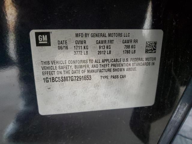 2016 CHEVROLET CRUZE LS - 1G1BC5SM7G7291653